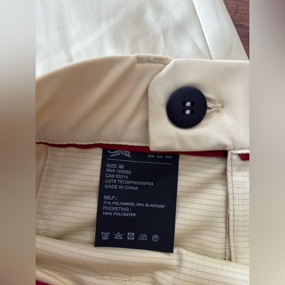 New Sun Day Red by Tiger Woods Men’s Golf Pants - Picture 4 of 7